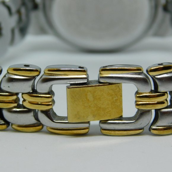 Berenger Classic Two Tone Quartz Analog Women's Watch Sz. 6 1/4" New Battery - Picture 7 of 10